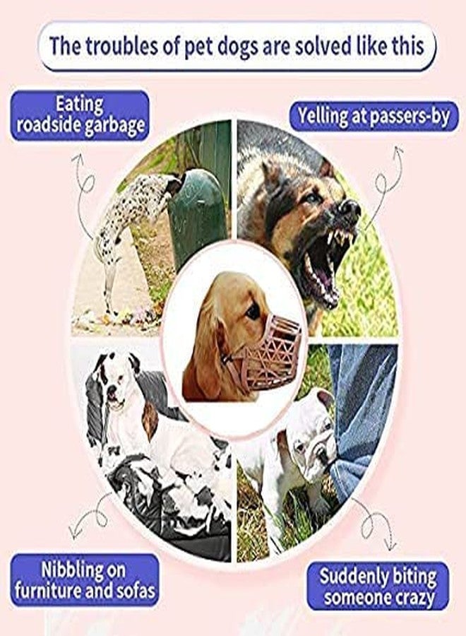 Pups&Pets Dog Muzzle Adjustable Proper Fetting for Dog Muzzle + Black Rope + Red Choke Collar for All Large Breed Dogs.(Combo of 3) - Image 5